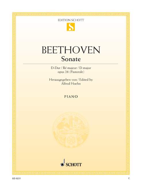 SCHOTT BEETHOVEN L.V. - SONATA D MAJOR OP. 28 - PIANO