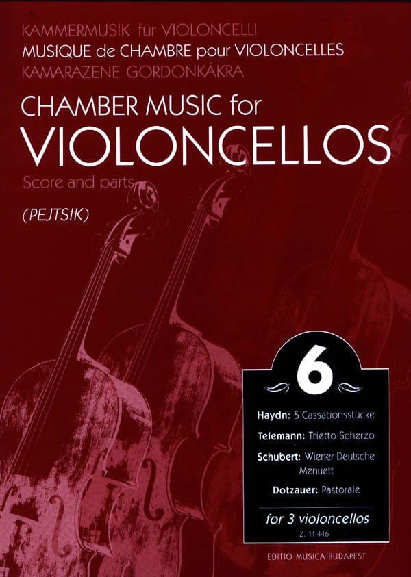 EMB (EDITIO MUSICA BUDAPEST) CHAMBER MUSIC VOL.6 - 3 VIOLONCELLOS