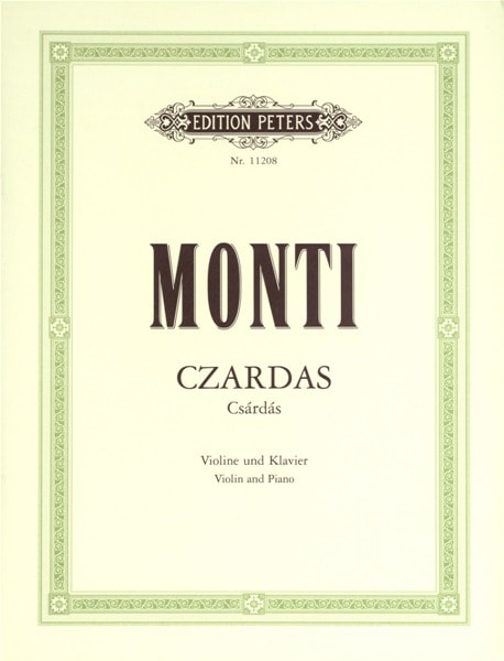 EDITION PETERS MONTI VITTORIO - CZARDAS - VIOLIN AND PIANO