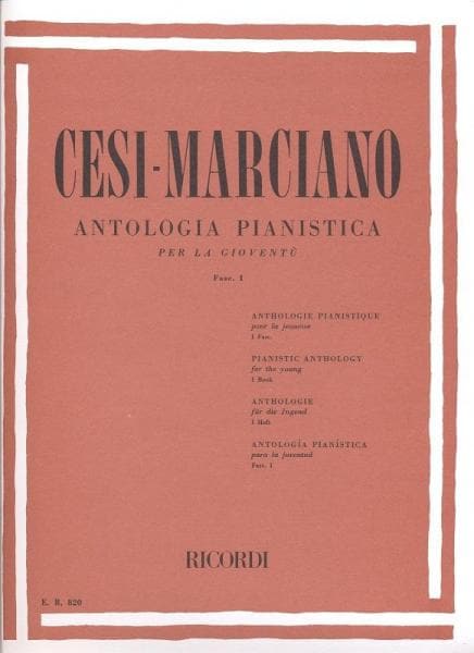 RICORDI CESI - MARCIANO - ANTOLOGIA PIANISTICA PER LA GIOVENTU - PIANO