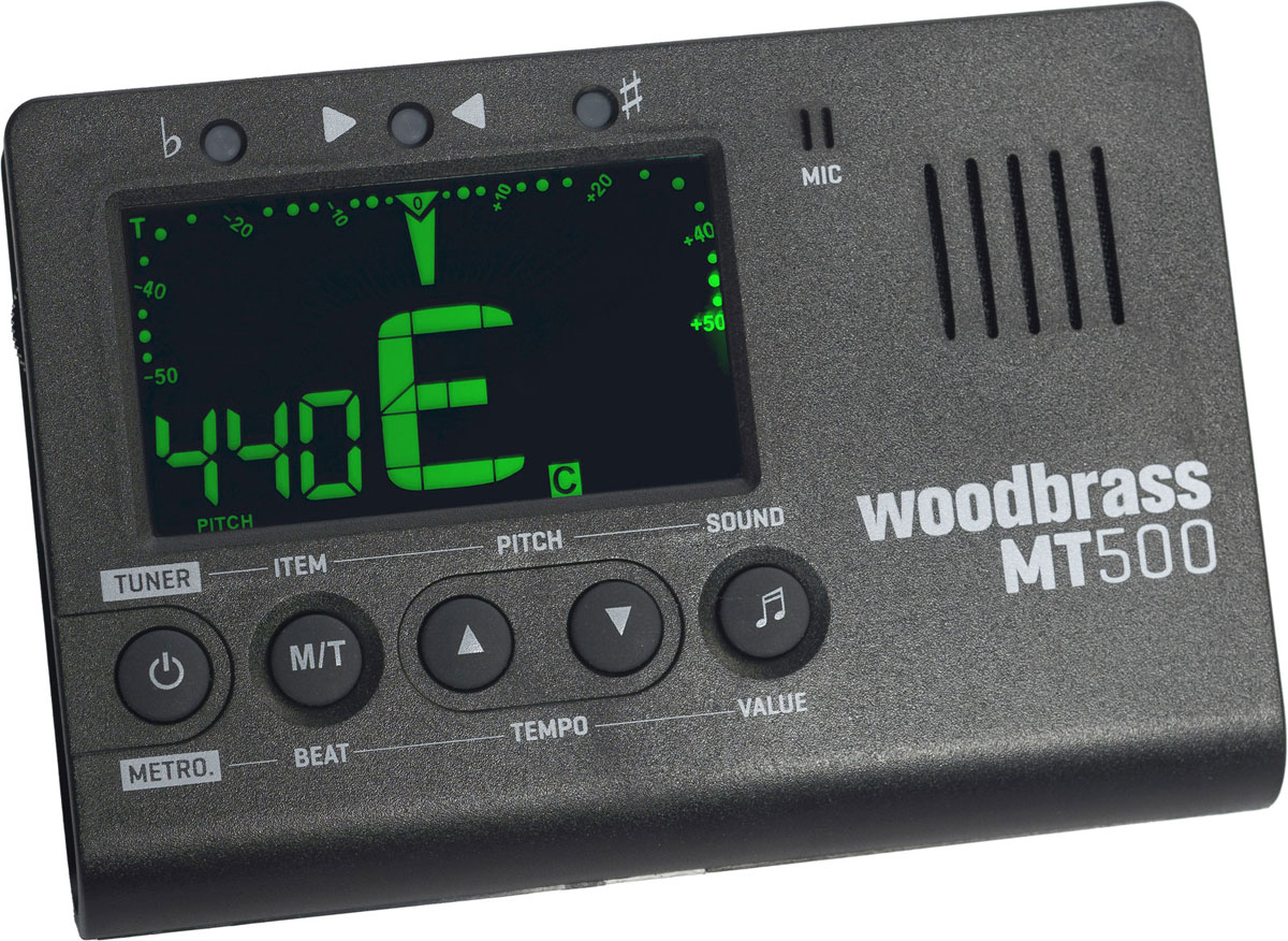 WOODBRASS MT500 Accordeur Chromatique Métronome Digital