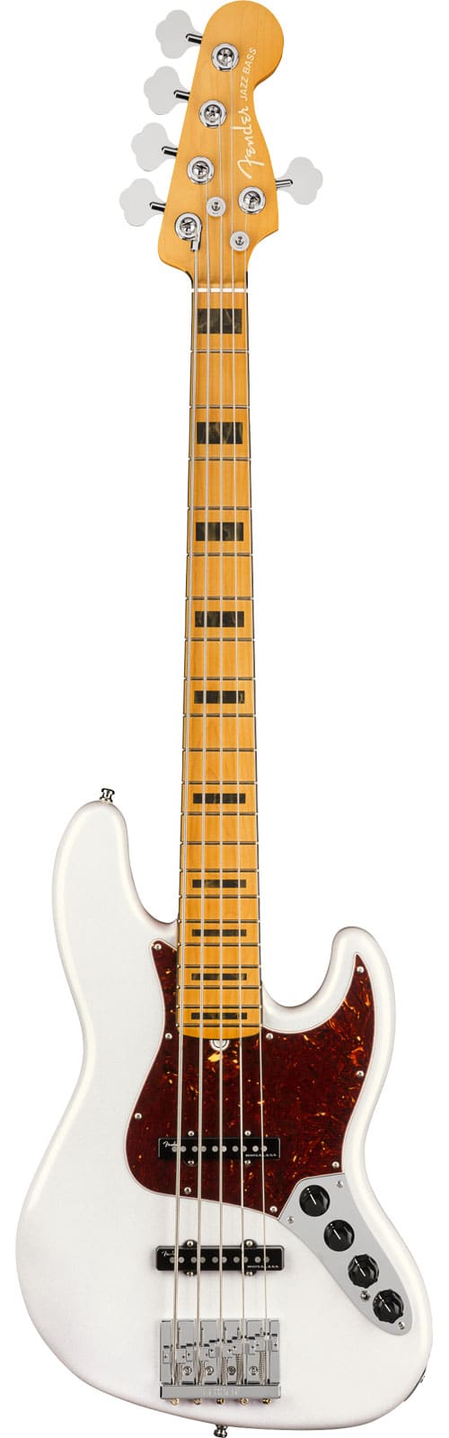 FENDER AMERICAN ULTRA JAZZ BASS V MN, ARCTIC PEARL