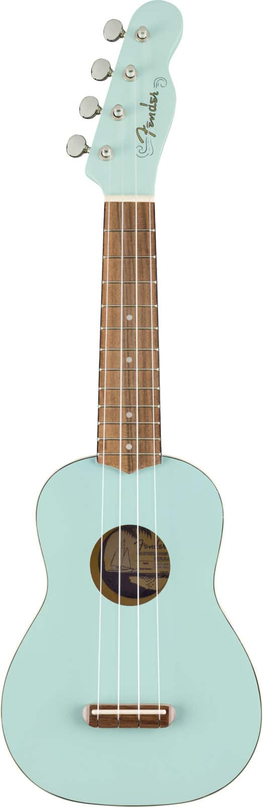 FENDER VENICE SOPRANO UKE WLNT, DAPHNE BLUE