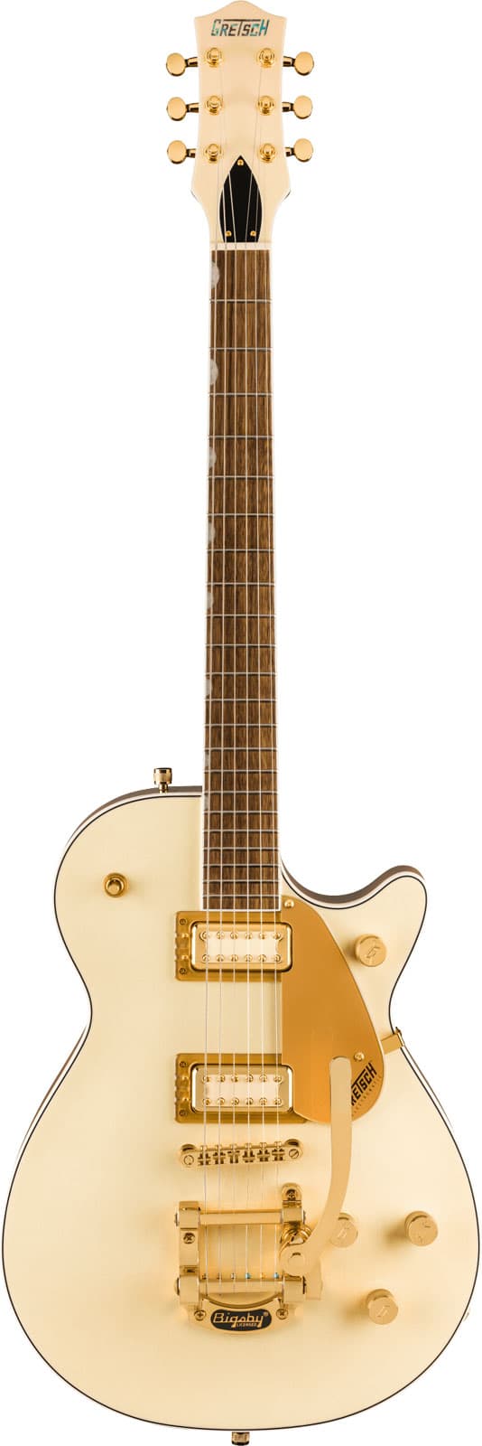 GRETSCH GUITARS ELECTROMATIC PRISTINE LTD JET SINGLE-CUT WITH BIGSBY, LAUREL FINGERBOARD, WHITE GOLD