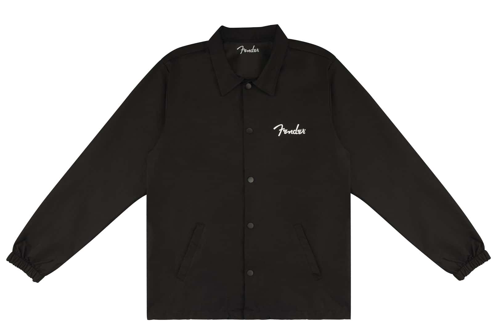 FENDER SPAGHETTI LOGO COACHES JACKET BLACK M