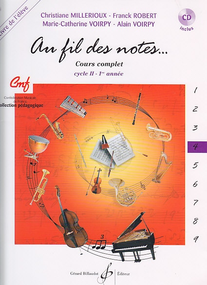 BILLAUDOT AU FIL DES NOTES VOL.4 ELEVE + CD