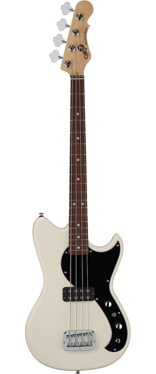 G&L TRIBUTE FALLOUT BASS OLYMPIC WHITE