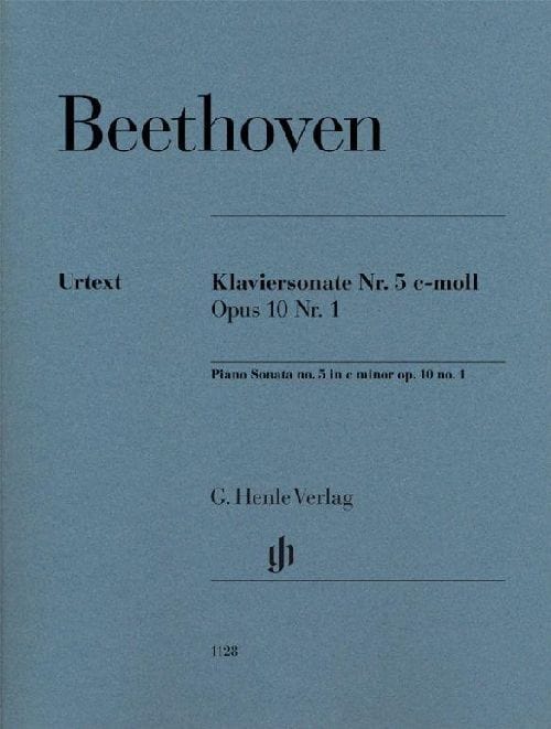 HENLE VERLAG LUDWIG VAN BEETHOVEN - PIANO SONATA NO. 5 IN C MINOR OP. 10,1 - PIANO