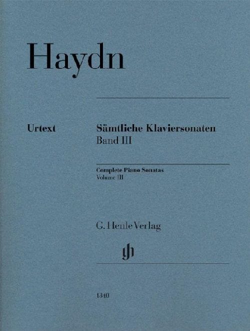 HENLE VERLAG JOSEPH HAYDN - COMPLETE PIANO SONATAS VOLUME III PB. - PIANO