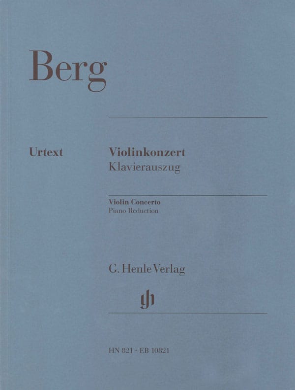 EDITION BREITKOPF BERG ALBAN - VIOLINKONZERT - VIOLIN, PIANO