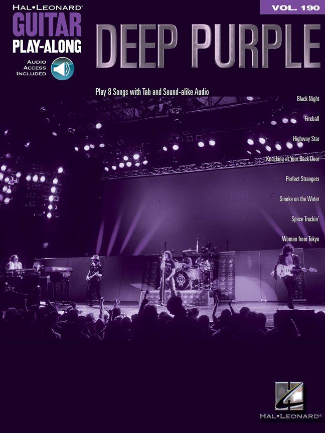 HAL LEONARD DEEP PURPLE - GUITAR PLAY-ALONG VOL.190