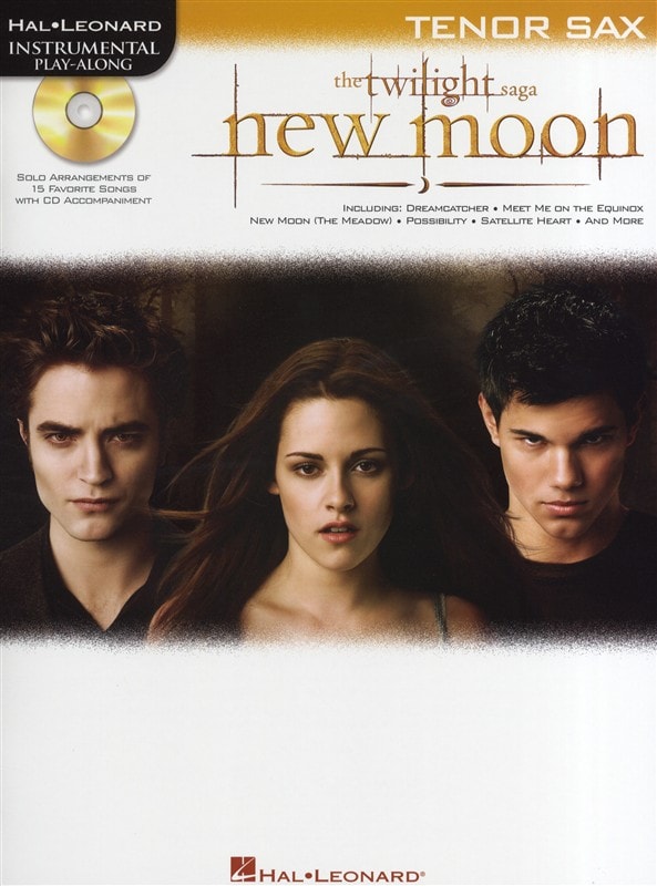 HAL LEONARD INSTRUMENTAL PLAY-ALONG NEW MOON SOUNDTRACK + CD - TENOR SAXOPHONE