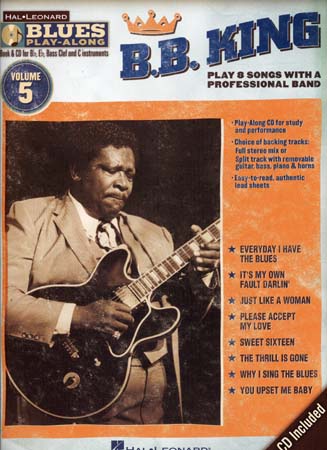 HAL LEONARD B.B.KING - BLUES PLAY ALONG VOL.5 + CD - Bb, Eb, C INSTRUMENTS