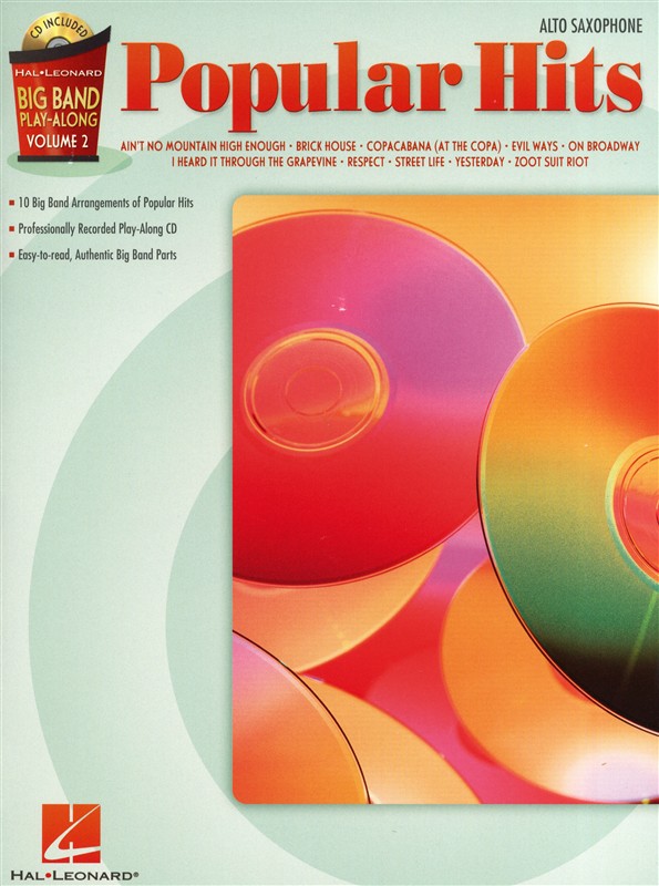 HAL LEONARD BIG BAND PLAY ALONG VOLUME 2 POPULAR HITS + CD - ALTO SAXOPHONE