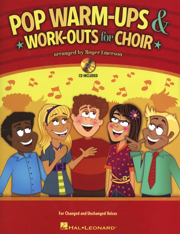 HAL LEONARD EMERSON ROGER - POP WARM-UPS AND WORK-OUTS FOR CHOIR CHOR + CD - VOICE