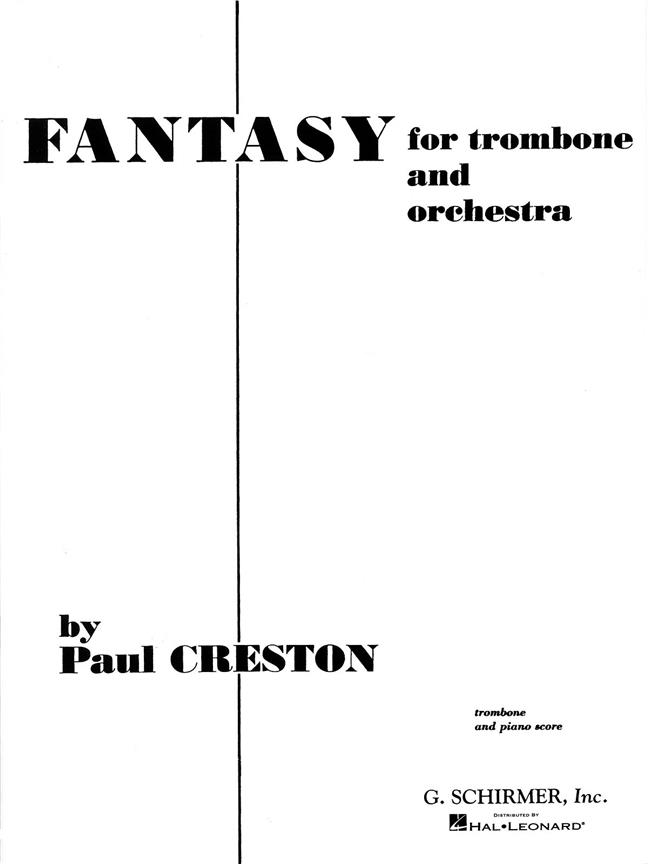 HAL LEONARD CRESTON PAUL - FANTASY OP.42 - TROMBONE & PIANO