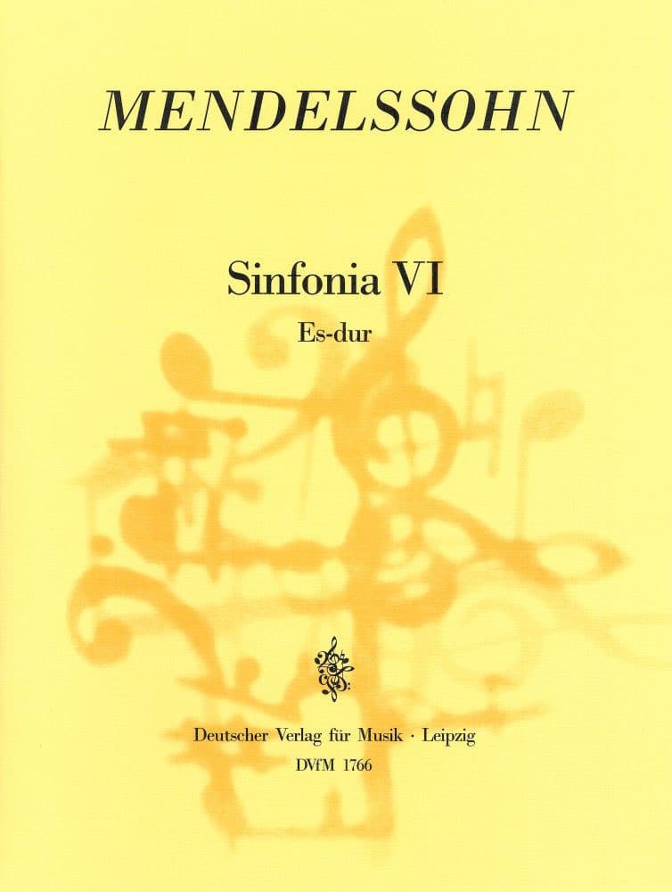EDITION BREITKOPF MENDELSSOHN-BARTHOLDY F. - SINFONIA VI ES-DUR - STRINGS