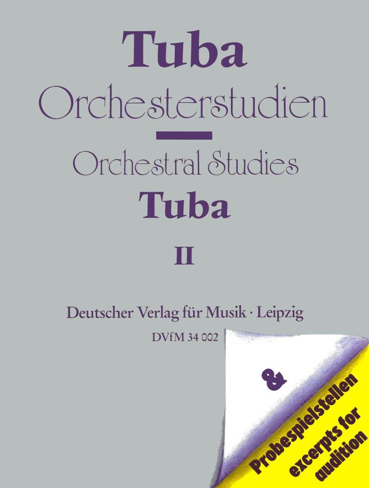 EDITION BREITKOPF ORCHESTERSTUDIEN FUR TUBA BD.2 - TUBA