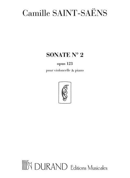 DURAND SAINT SAENS C. - SONATE N 2 OP 123 - VIOLONCELLE ET PIANO