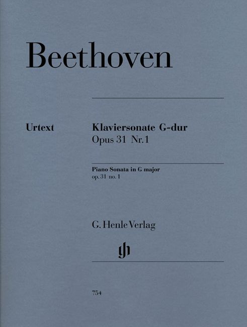 HENLE VERLAG BEETHOVEN L.V. - PIANO SONATA NO. 16 G MAJOR OP. 31,1 - PIANO