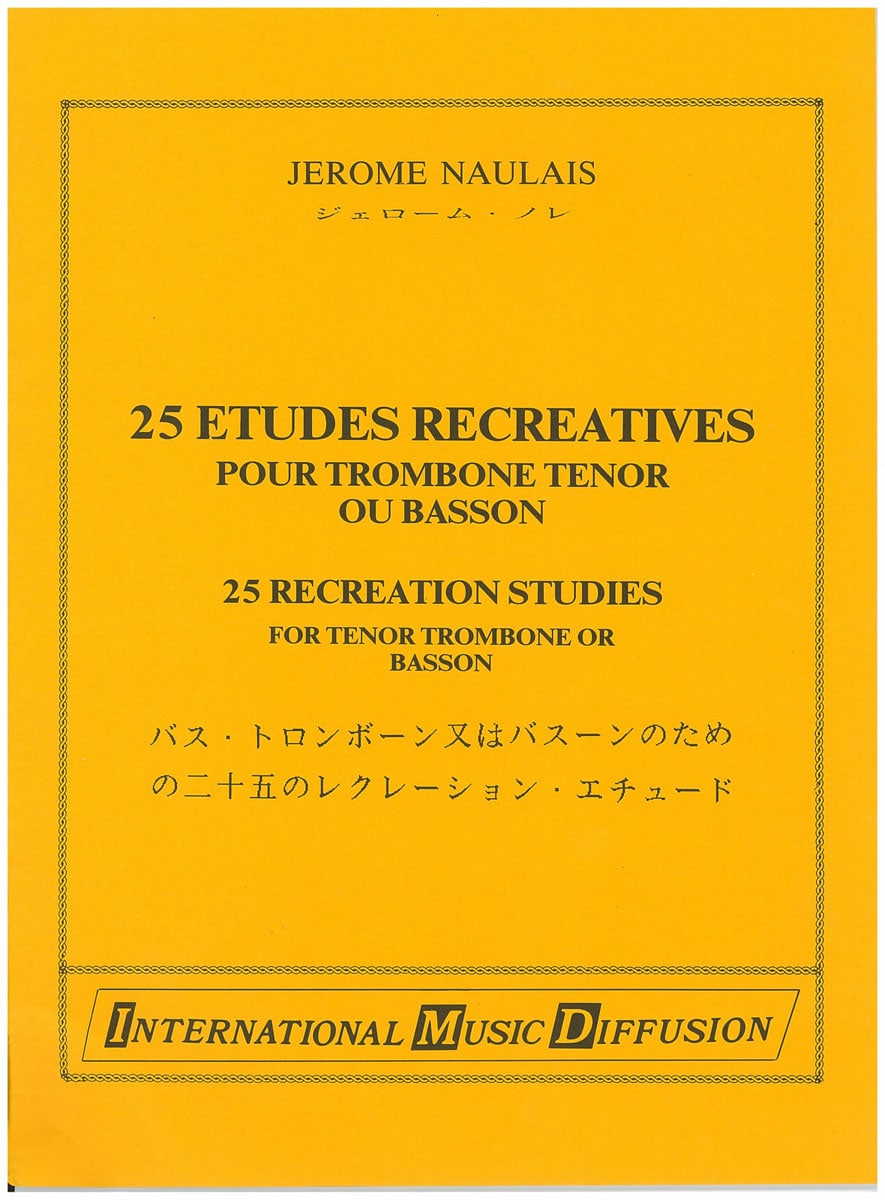 IMD ARPEGES NAULAIS - 25 ÉTUDES RÉCRÉATIVES - TROMBONE OU BASSON