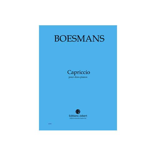 JOBERT BOESMANS - CAPRICCIO - 2 PIANOS ET ORCHESTRE