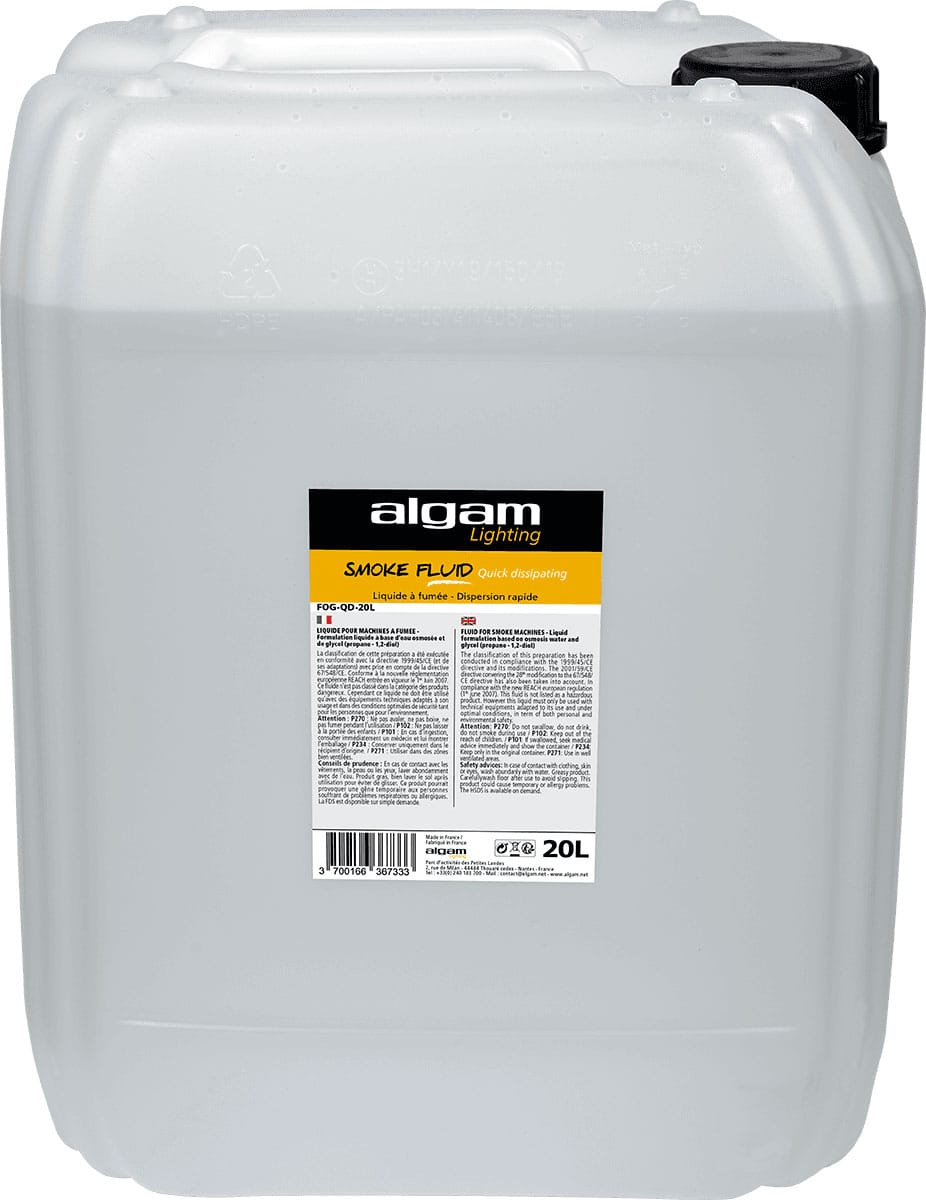 ALGAM LIGHTING FOG-QD-20L-LIQUIDE FUME DISPERSION RAPIDE 20L