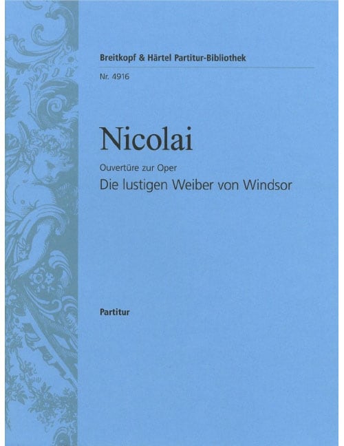 EDITION BREITKOPF NICOLAI - THE MERRY WIVES OF WINDSOR - OVERTURE