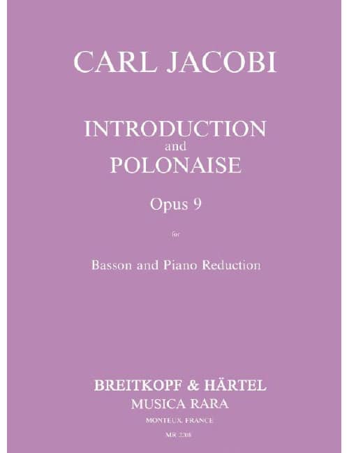 EDITION BREITKOPF JACOBI - INTRODUKTION UND POLONAISE OP. 9 - BASSOON ET PIANO