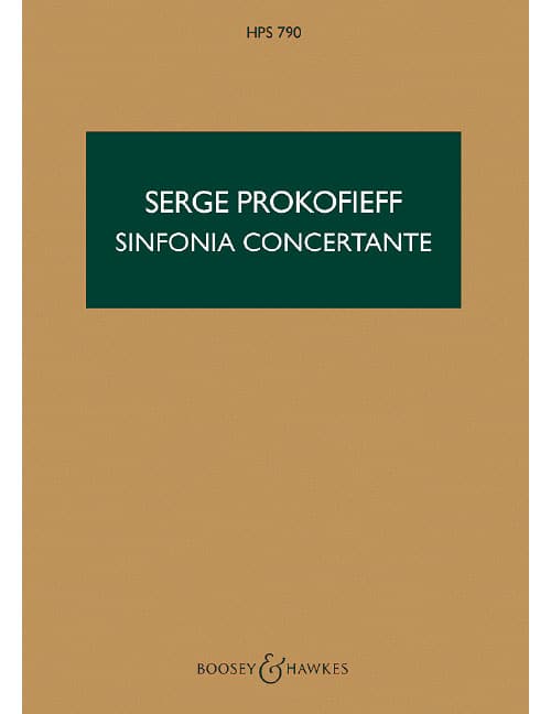 BOOSEY & HAWKES PROKOFIEFF - SINFONIA CONCERTANTE OP. 125 HPS 790 - VIOLONCELLE ET ORCHESTRE