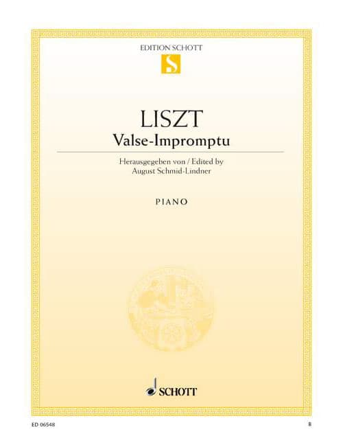 SCHOTT LISZT - VALSE-IMPROMPTU - PIANO