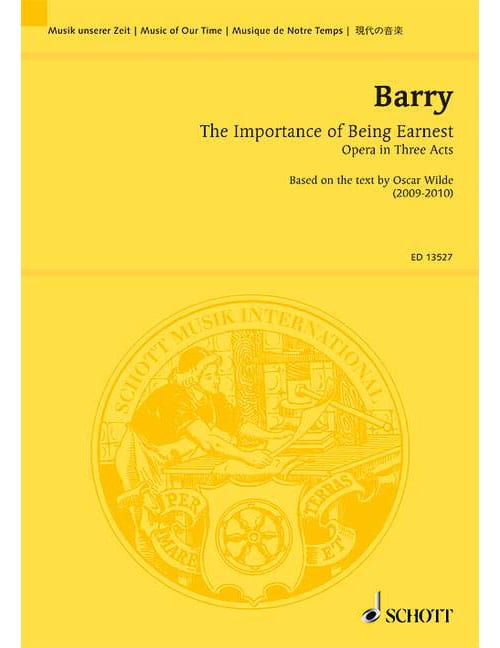 SCHOTT BARRY - THE IMPORTANCE OF BEING EARNEST