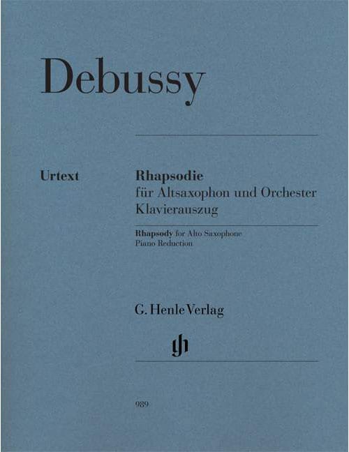 HENLE VERLAG DEBUSSY - RHAPSODY FOR SAXOPHONE ALTO AND ORCHESTRA - SAXOPHONE ALTO, PIANO