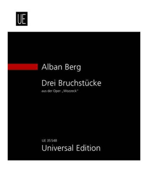 UNIVERSAL EDITION BERG - 3 FRAGMENTS FROM 