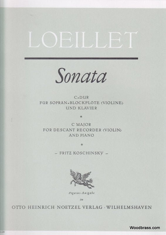 HEINRICHSHOFEN LOEILLET DE GANT J. B. - SONATA C-DUR - FLB SOPRANO ET BC