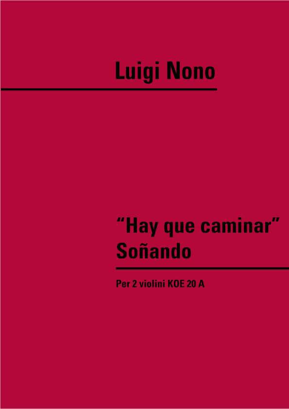 RICORDI NONO L. - HAY QUE CAMINAR' SONANDO KOE 20A - VIOLON