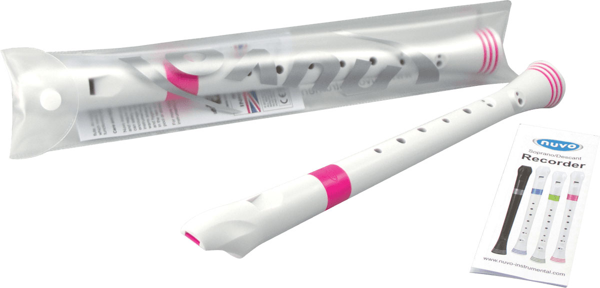 NUVO FLUTE A BEC SOPRANO BLANCHE ET ROSE