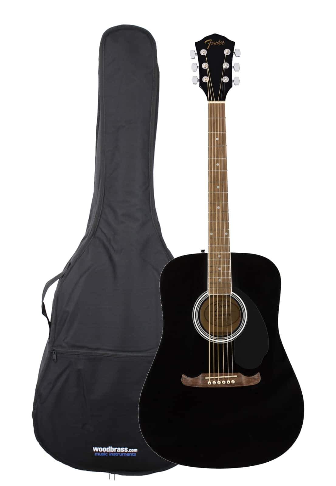 FENDER PACK FA-125 DREADNOUGHT WLNT BLACK + HOUSSE