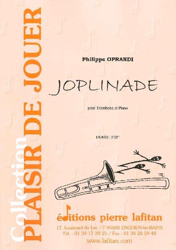 LAFITAN OPRANDI PHILIPPE - JOPLINADE - TROMBONE ET PIANO