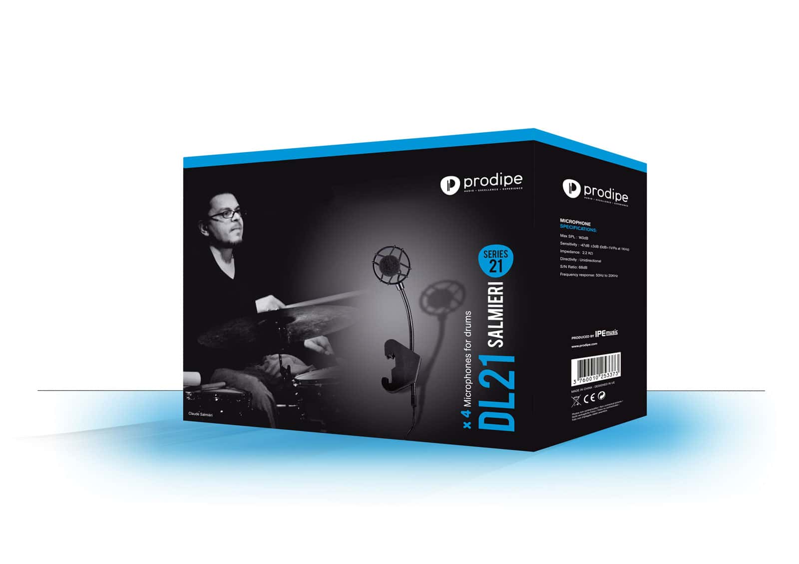 PRODIPE DL21 SALMIERI DRUMS - PACK DE 4 MICROS