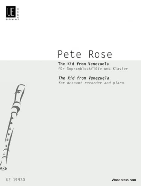 UNIVERSAL EDITION ROSE P. - THE KID FROM VENEZUELA - FLUTE A BEC SOPRANO ET PIANO