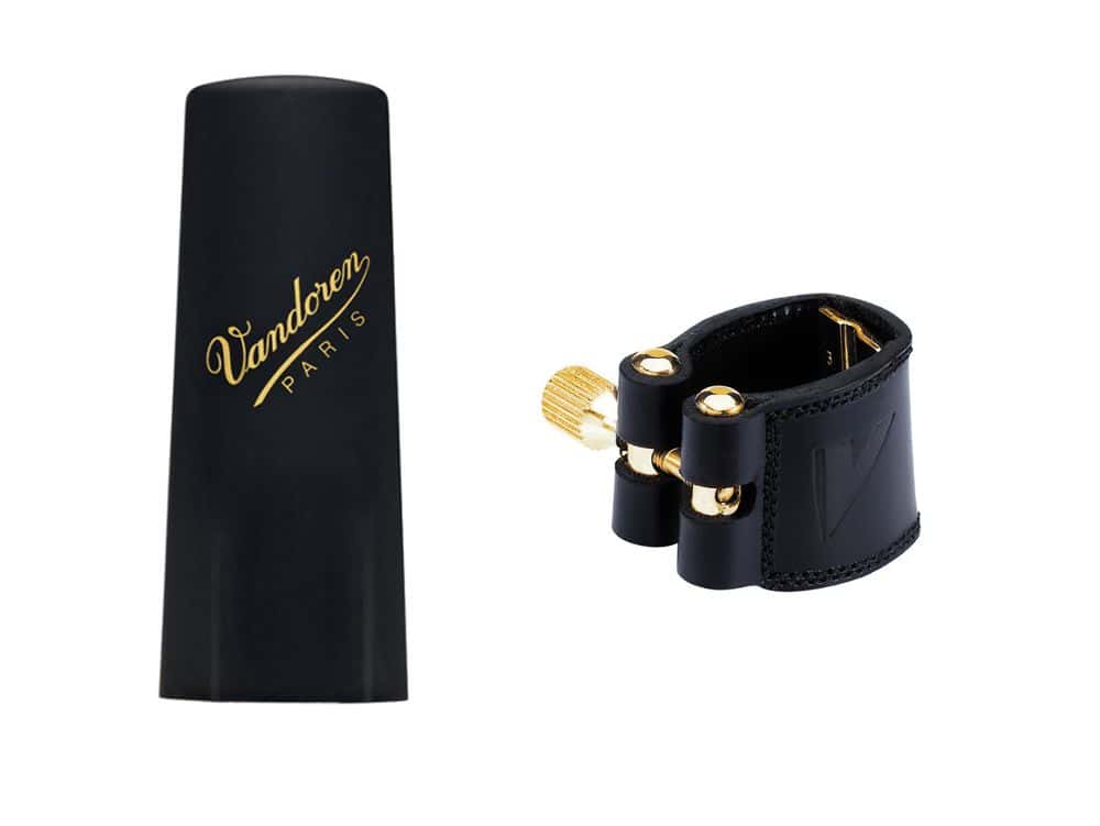 VANDOREN LIGATURE PLASTIQUE TENOR ET COUVRE BEC - LC28P