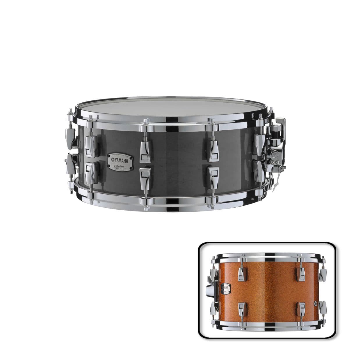 YAMAHA ABSOLUTE HYBRID MAPLE C CLAIRE 14X6 ORANGE SPARKLE