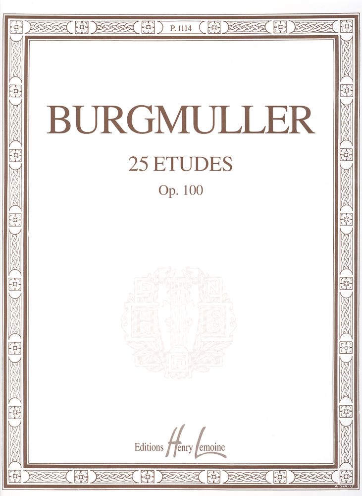 LEMOINE BURGMULLER FRIEDRICH - ETUDES OP.100 (25) - PIANO