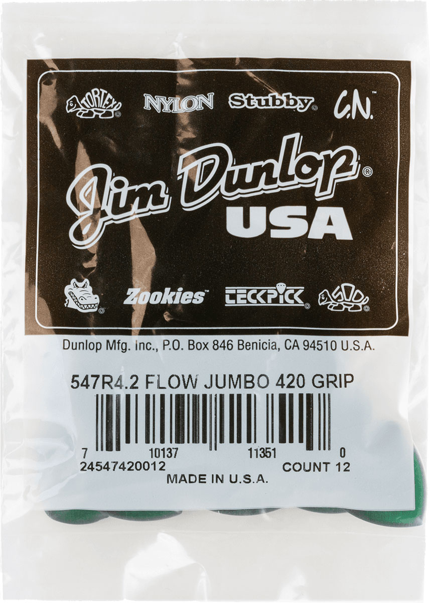 JIM DUNLOP FLOW JUMBO GRIP 4,2MM 12 PACK
