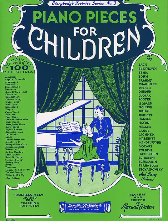 MUSIC SALES ECKSTEIN MAXWELL - PIANO PIECES FOR CHILDREN - EVERYBODY'S FAVORITE SERIES NO. 3 - PIANO SOLO