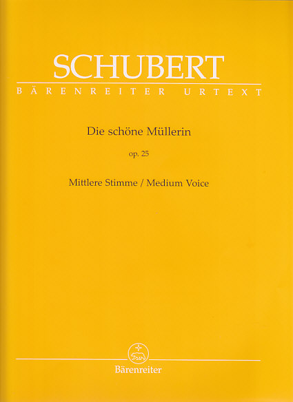 BARENREITER SCHUBERT F. - DIE SCHONE MULLERIN - VOIX MOYENNE ET PIANO 