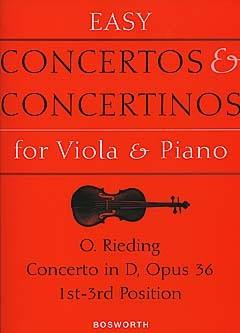 BOSWORTH RIEDING OSCAR - CONCERTO OP.36 EN RE MAJEUR - ALTO & PIANO