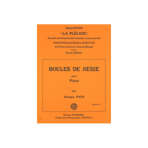 COMBRE POLTZ - BOULES DE NEIGE - PIANO