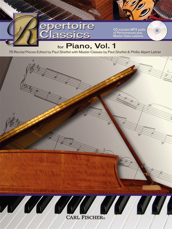CARL FISCHER REPERTOIRE CLASSICS VOLUME 1 - 75 RECITAL PIECES - PIANO SOLO